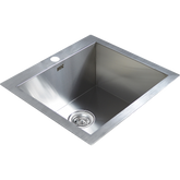 530x505mm Handmade Stainless Steel Topmount Kitchen Laundry Sink with Waste